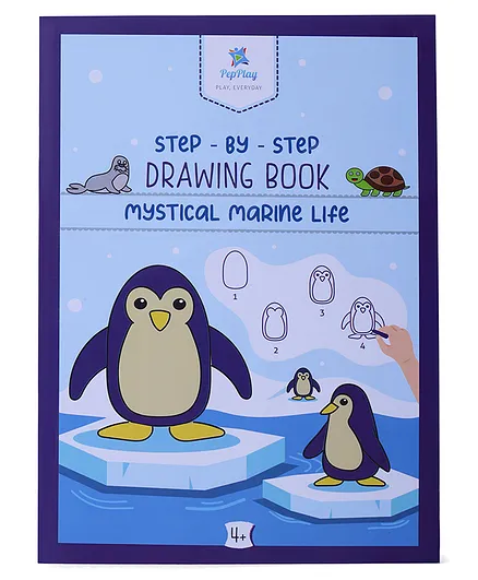 PepPlay Step by Step Drawing Book  Mystical Marine Life - Multicolor