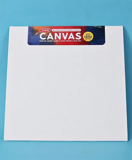Anupam Canvas Painting Board - White