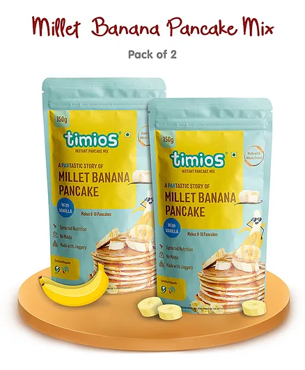 Timios Millet Pancake Mix Banana150g - Pack of 2