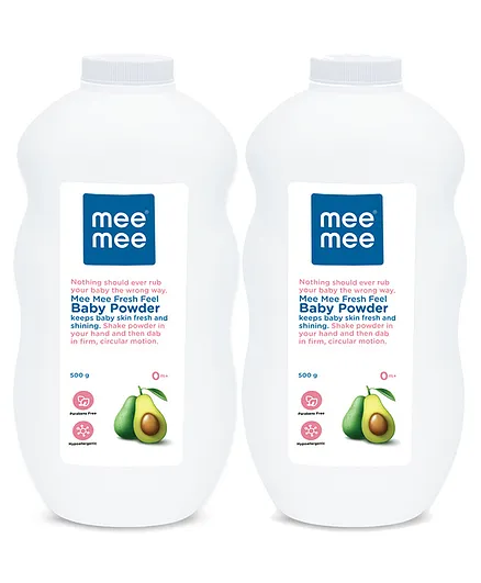 Mee Mee Fresh Feel Baby Powder - 500 gm(Pack of 2)
