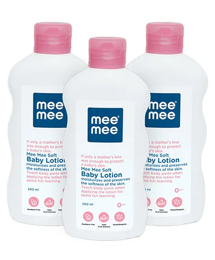 Mee Mee Soft Body Lotion - 200 ml(Pack of 3)
