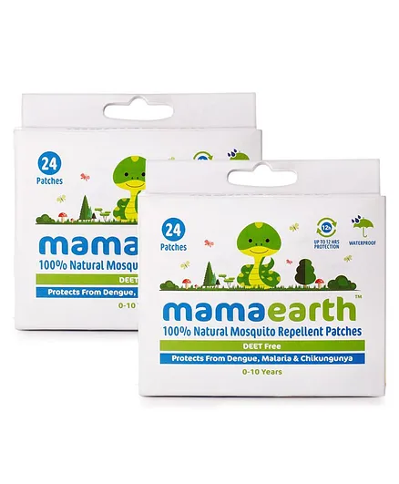 mamaearth Natural Repellent Mosquito Patches - 24 Pieces (Pack of 2)