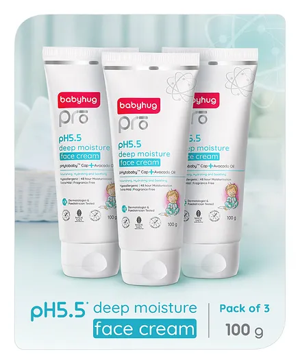 Babyhug Pro pH 55 Deep Moisture Cream - 100 gm- Pack of 3