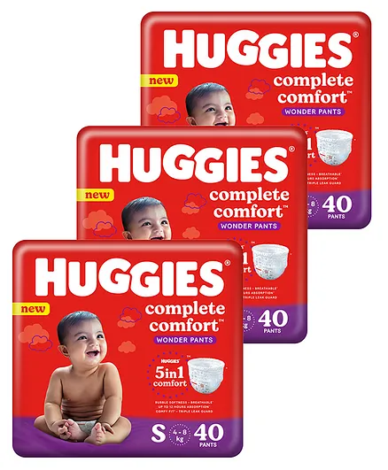 Buy Huggies Complete Comfort Wonder Pants Small (S) Size Baby Diaper ...