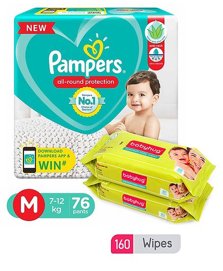 pampers pants medium 2 pieces