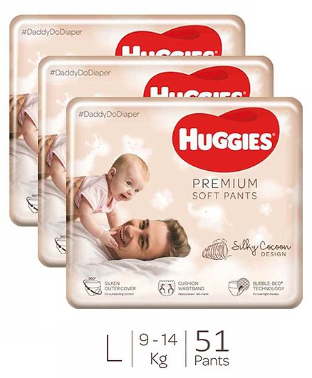huggies premium soft pants large
