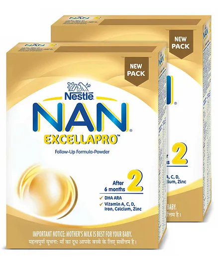 Nestle Nan Excella Pro 2 Infant Formula - 400 g(Pack of 2)