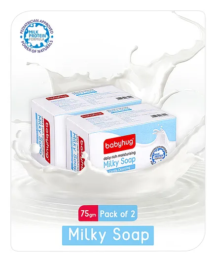Babyhug Daily Rich Moisturising Milky Soap (75 gm x 2) - Pack of 2