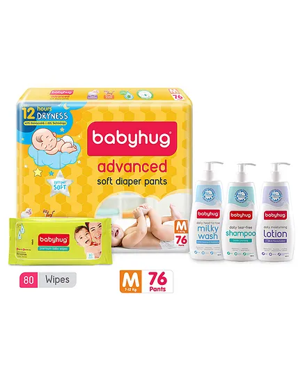 Babyhug Hair Accessory Combo Set With Floral Applique Free Size - Pink