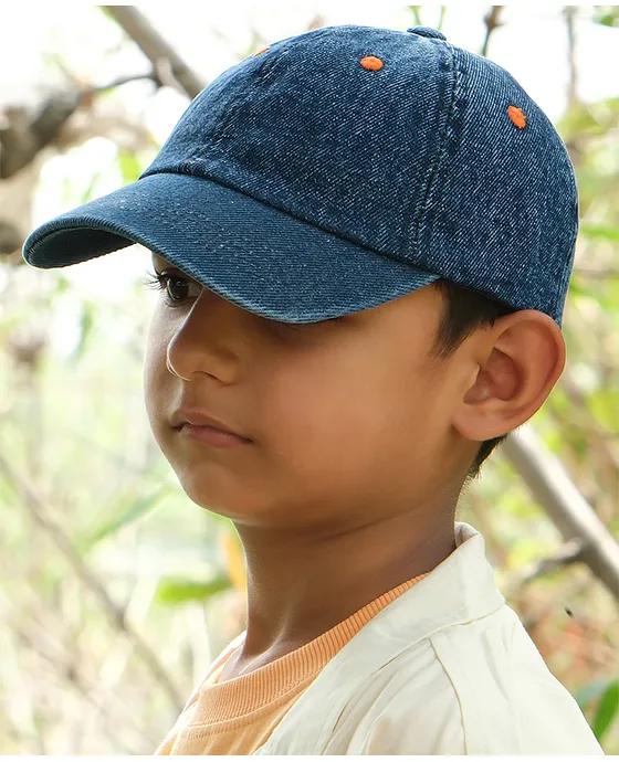 DukieKooky Solid Adjustable Baseball Cap - Blue - Circumference 53 Cm