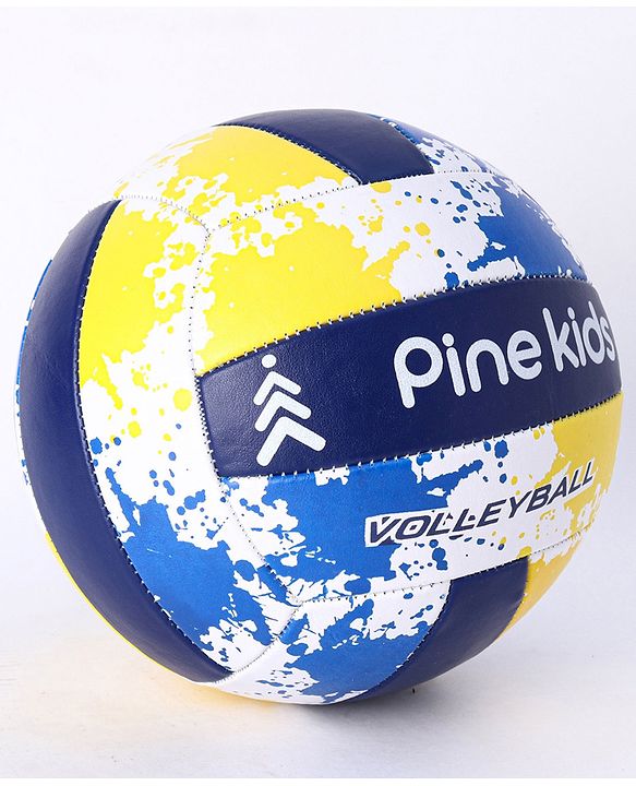 Pine Kids Volleyball for Kids | Outdoor Training Volleyball for Boys & Girls | Perfect for Playing | Birthday Gift | BIS Certified | Blue & Yellow