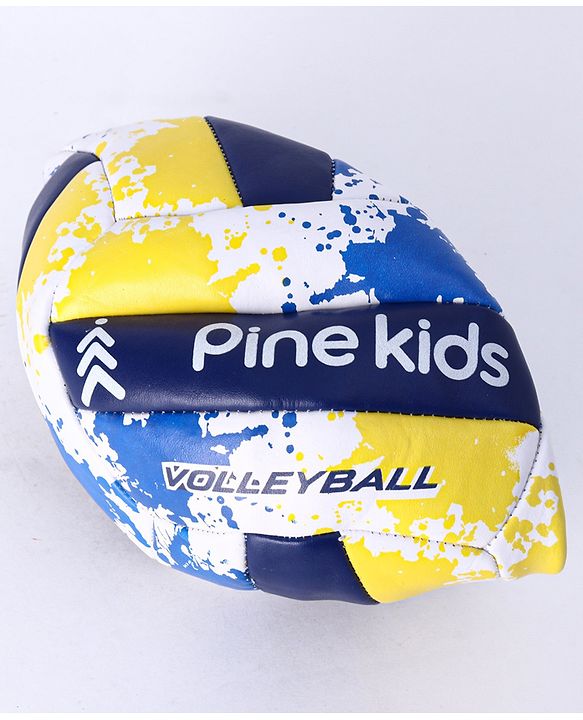 Pine Kids Volleyball for Kids | Outdoor Training Volleyball for Boys & Girls | Perfect for Playing | Birthday Gift | BIS Certified | Blue & Yellow
