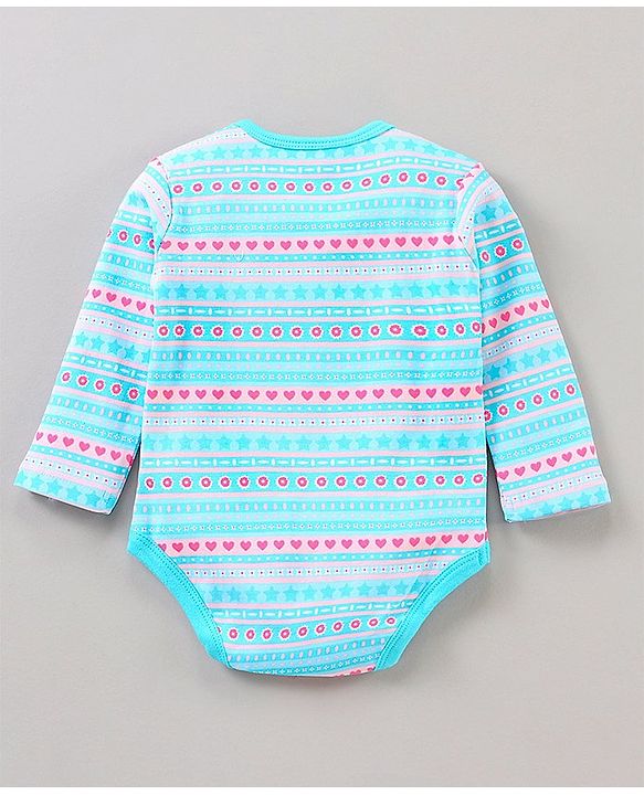 Babyhug Full Sleeves 100% Cotton Onesies Pack of 7 - Multicolor