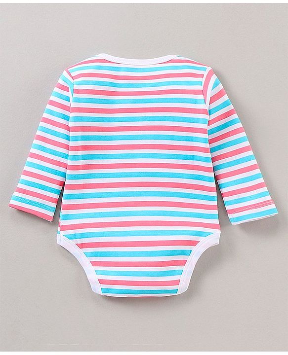 Babyhug Full Sleeves 100% Cotton Onesies Pack of 7 - Multicolor