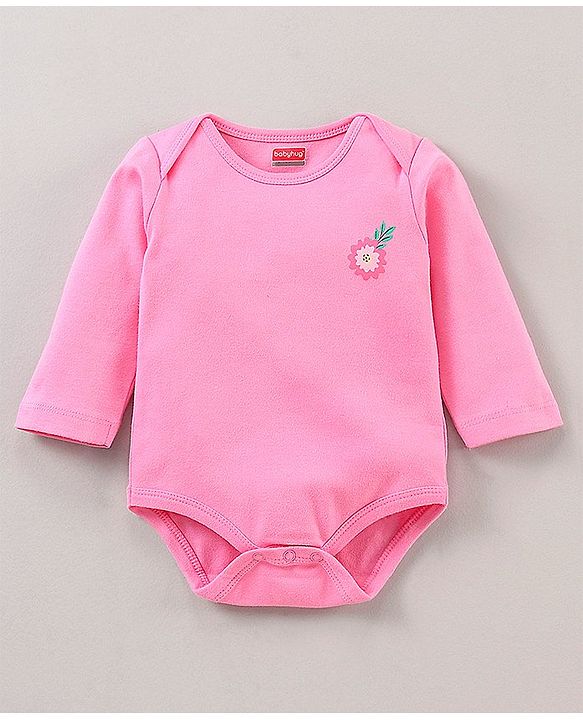 Babyhug Full Sleeves 100% Cotton Onesies Pack of 7 - Multicolor