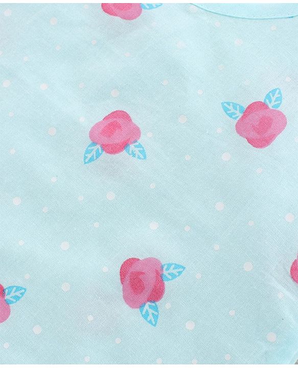 Babyhug 100% Cotton Singlet Jhablas Rose Print Pack of 3  - Multicolor