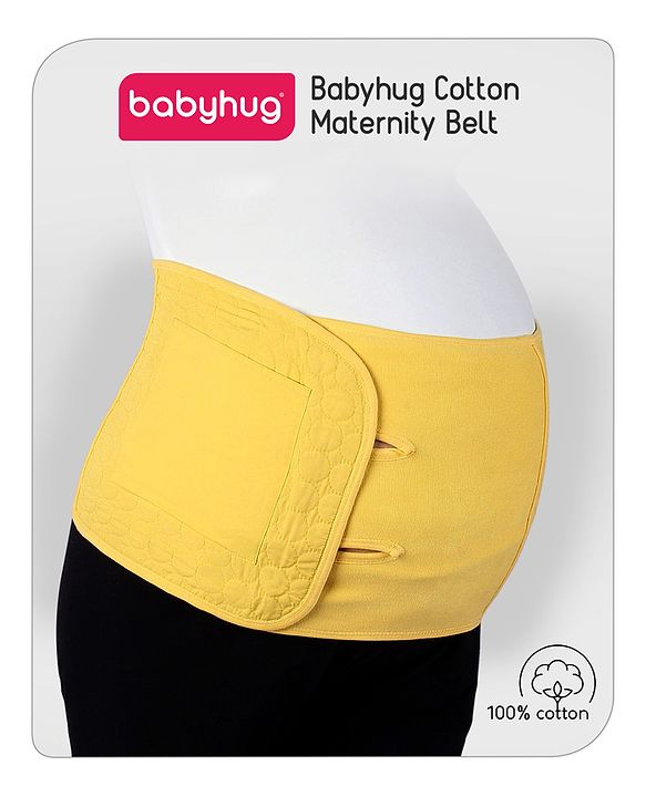 Babyhug Cotton Maternity Belt - Yellow