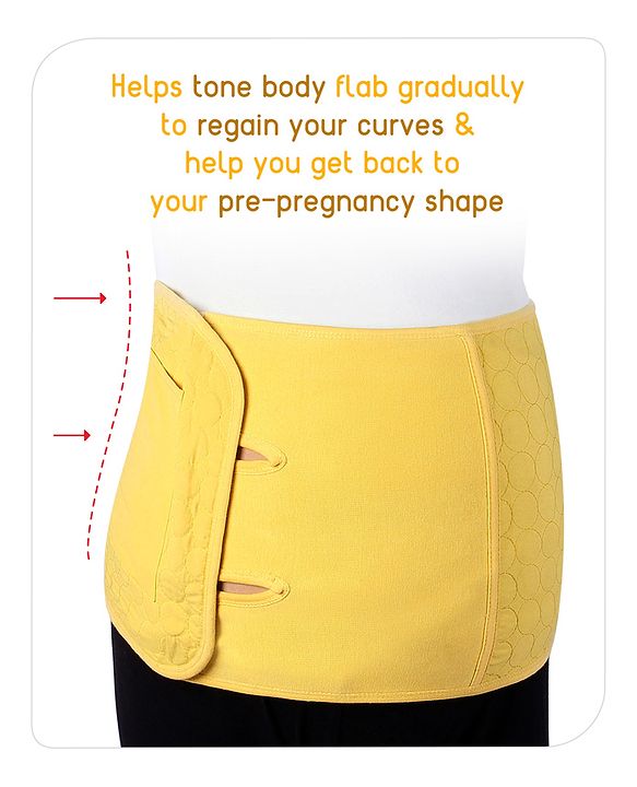 Babyhug Cotton Maternity Belt - Yellow