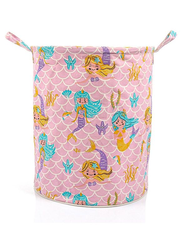 Pine Kids Laundry Bag Mermaid Print - Pink