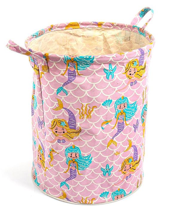 Pine Kids Laundry Bag Mermaid Print - Pink