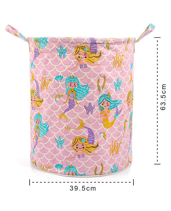 Pine Kids Laundry Bag Mermaid Print - Pink