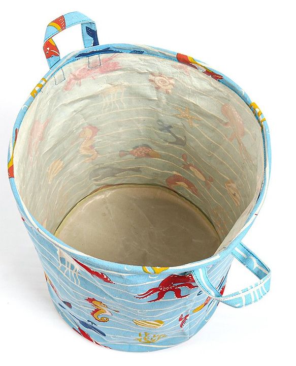 Pine Kids Laundry Bag Sea Print - Blue
