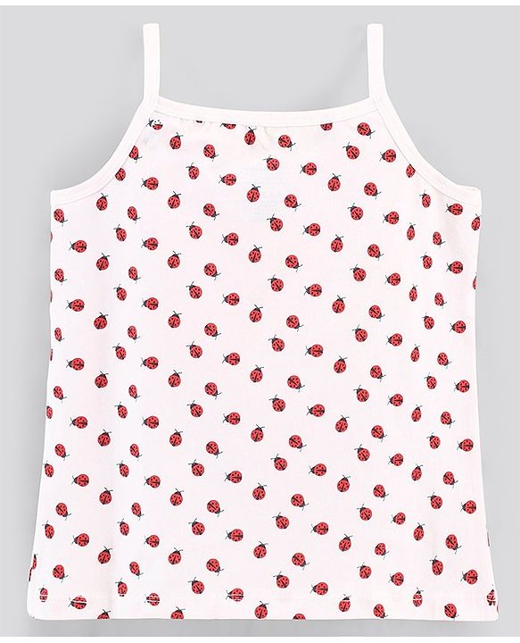 Pine Kids Anti-Microbial & Biowashed Sleeveless Slips Multi Print & Bow Pack Of 3 - Blue White