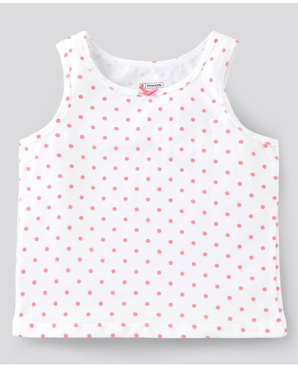 Pine Kids Sleeveless Slips Pack of 3 (Color May Vary)