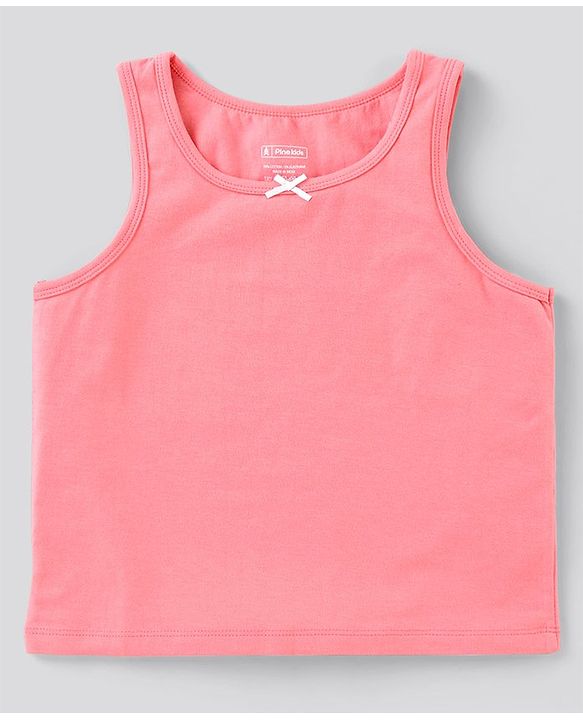 Pine Kids Sleeveless Slips Pack of 3 (Color May Vary)
