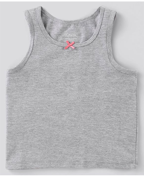 Pine Kids Sleeveless Slips Pack of 3 (Color May Vary)