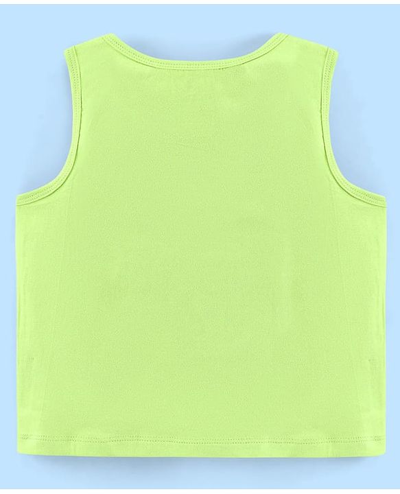 Pine Kids Cotton Sleeveless Slips Solid & Stripes Pack of 3 (Colour May Vary)