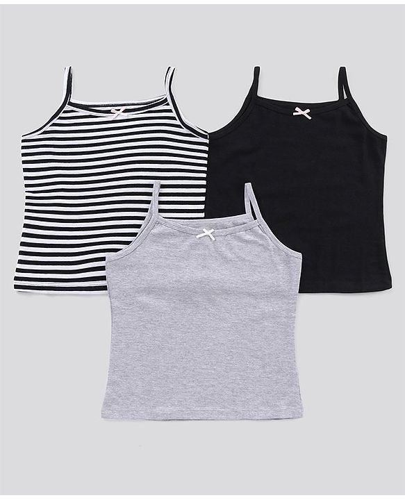 Pine Kids Anti Microbial & Bio Washed Singlet Slips - Pack of 3 (Colour May Vary)