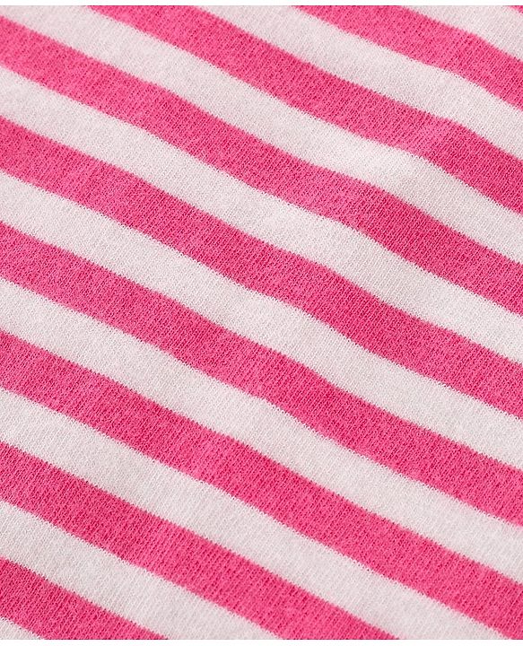 Pine Kids Singlet Anti Microbial & Biowashed Cotton Slips Striped Pattern Pack of 3 - Pink Yellow And Blue