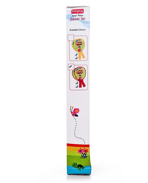 Babyhug Junior Plastic Racket Set - Yellow