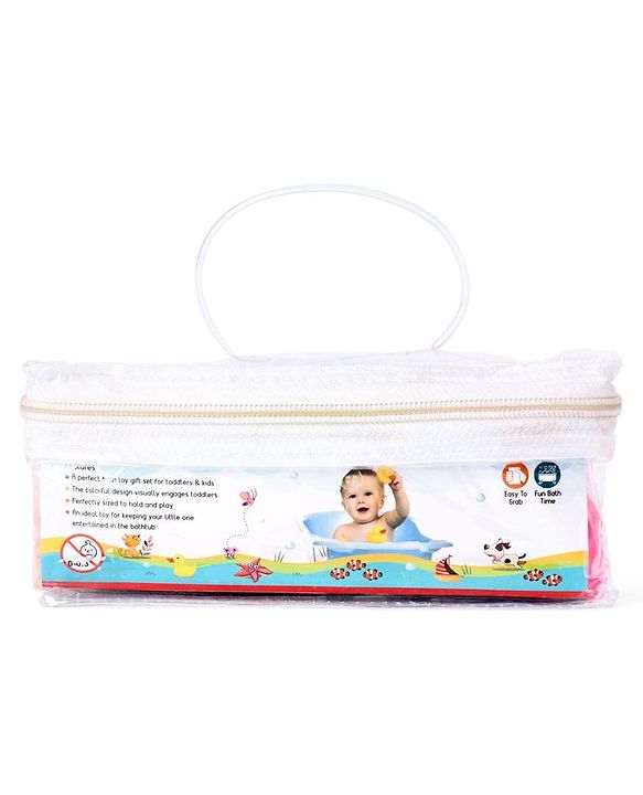 Babyhug Bath In Style Squeezy Toy Set Aquatic Animals Pack of 4 (Color May Vary)