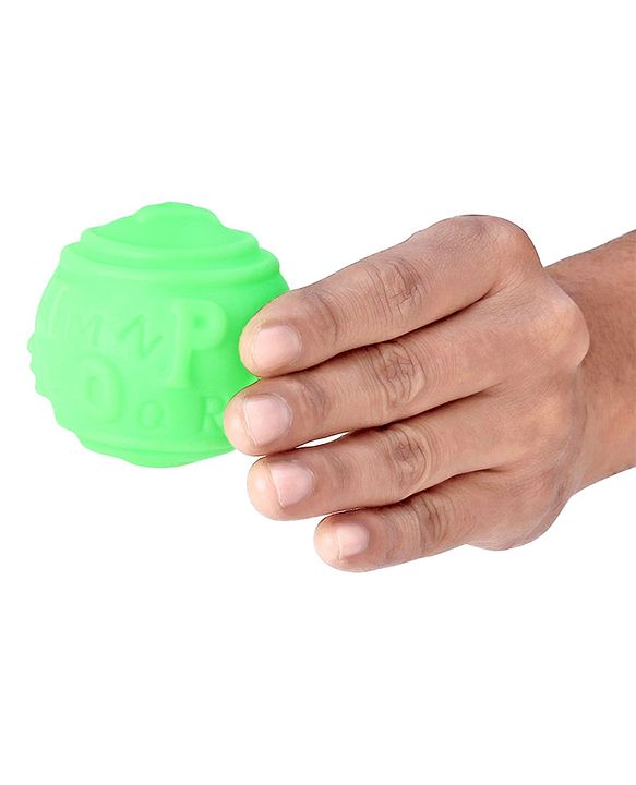 Babyhug Bath In Style Squeezy Toy Set Balls Pack of 4 - Green Yellow
