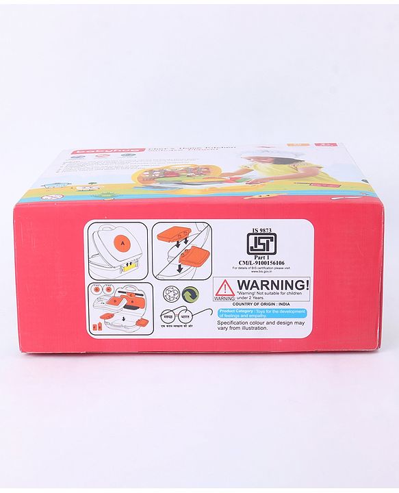 Babyhug Chef's Home Kitchen Suitcase Playset - 28 Pieces | Compact Kitchen-In-A-Suitcase | Tools Sized For Small Hands | Enhances Role play, Creativity & Communication Skills | BIS Certified