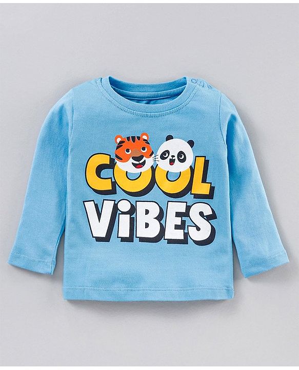 Babyhug Full Sleeves T-Shirts Stripes and Text Print Pack of 2 - Multicolour