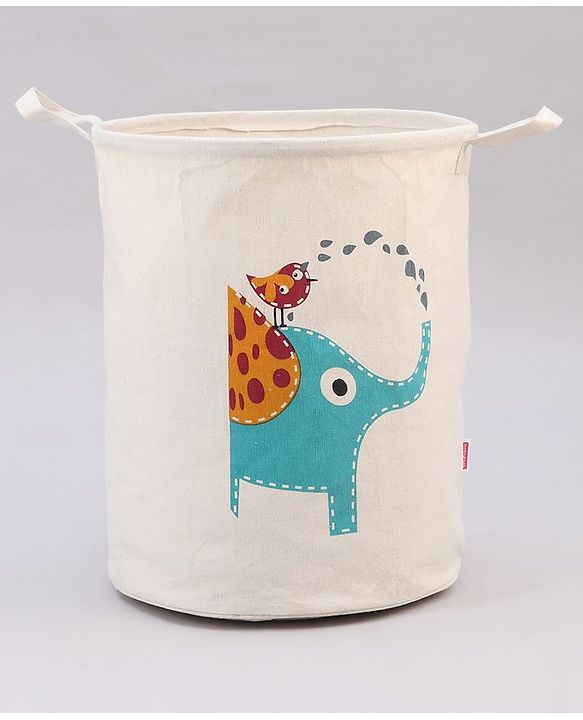 Babyhug Laundry Bag Elephant Bird Printed - Green