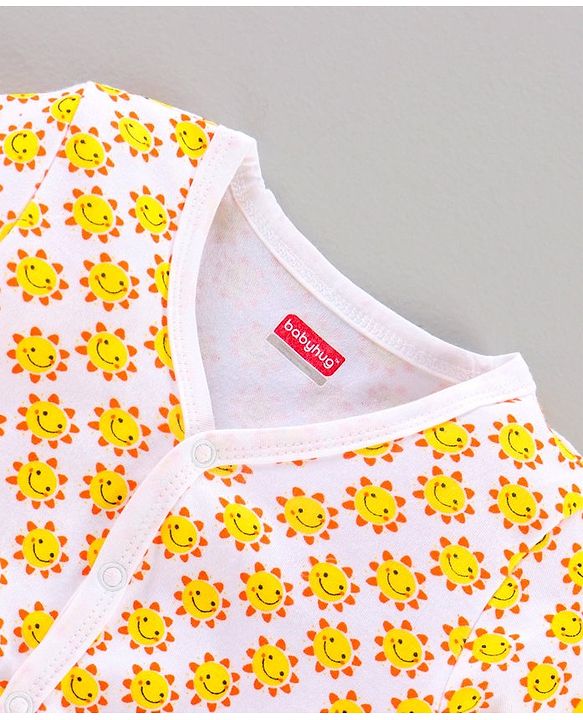 Babyhug Antibacterial Finish Half Sleeves  Vest Pack of 2 - Blue Yellow
