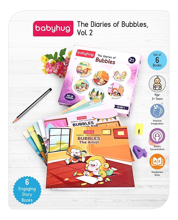 Babyhug The Diaries of Bubbles Volume 2 Story Books Set of 6 - English