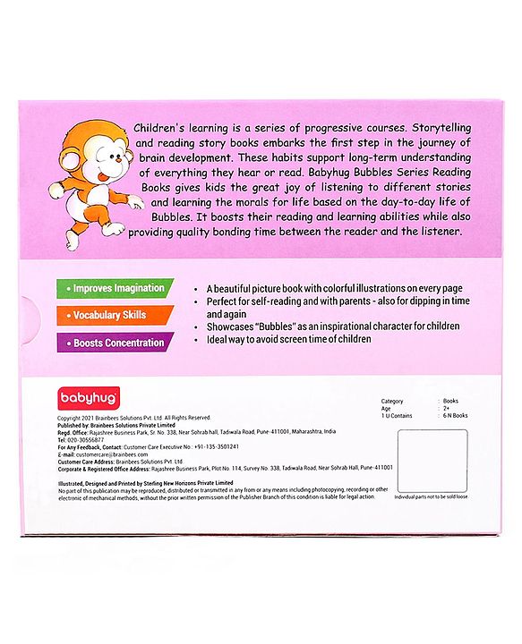 Babyhug The Diaries of Bubbles Volume 2 Story Books Set of 6 - English