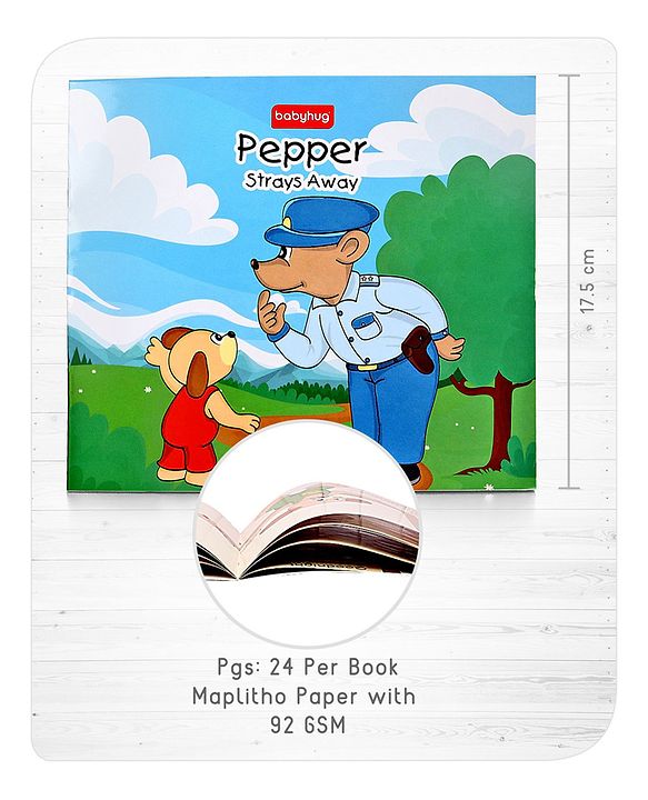 Babyhug Story Book of Mr. Pepper's New Learnings, Activities, and Behaviors, Set of 6 - English