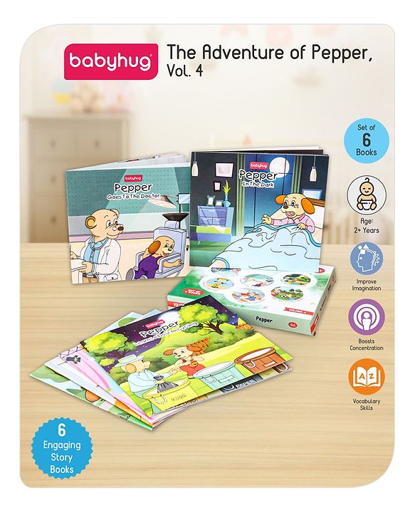 Babyhug Story Book of Mr. Pepper's New Activities & Learnings, Set of 6 - English