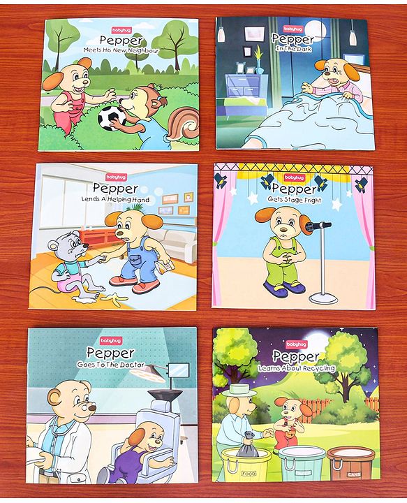 Babyhug Story Book of Mr. Pepper's New Activities & Learnings, Set of 6 - English