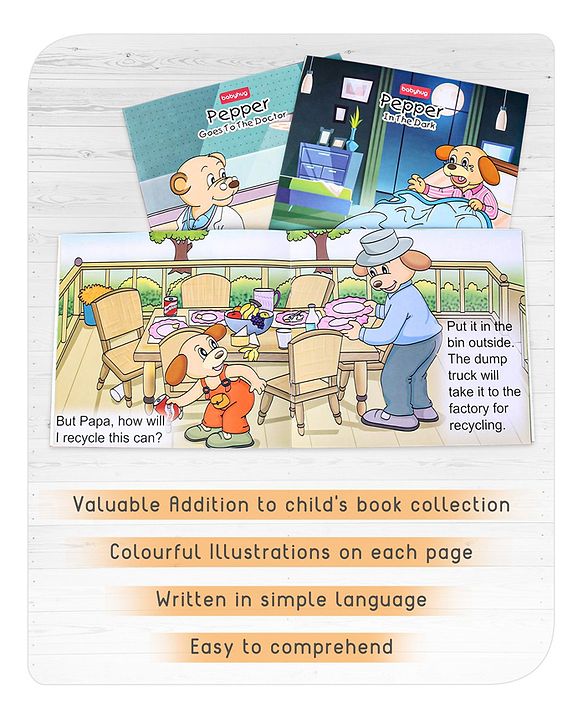 Babyhug Story Book of Mr. Pepper's New Activities & Learnings, Set of 6 - English