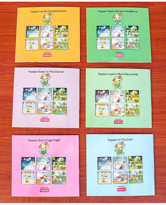 Babyhug Story Book of Mr. Pepper's New Activities & Learnings, Set of 6 - English