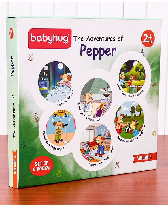 Babyhug Story Book of Mr. Pepper's New Activities & Learnings, Set of 6 - English