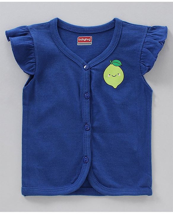Babyhug Anti Bacterial Cap Sleeves Vests Pack of 5 - Multicolour