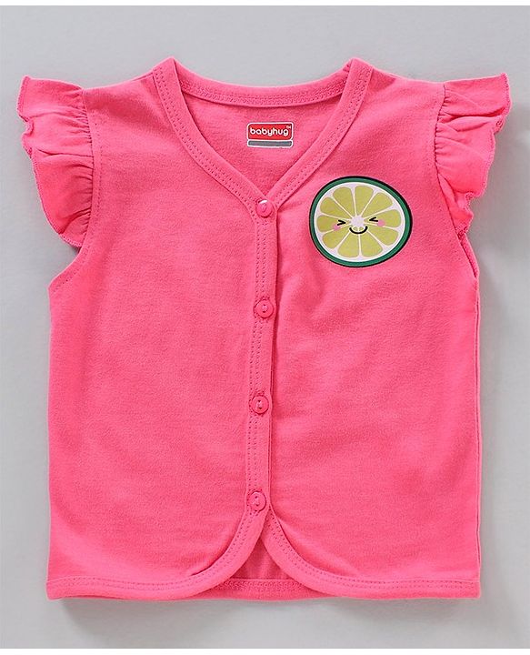 Babyhug Anti Bacterial Cap Sleeves Vests Pack of 5 - Multicolour